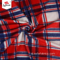 Inggris Periksa Print Fleece Tartan Fabric